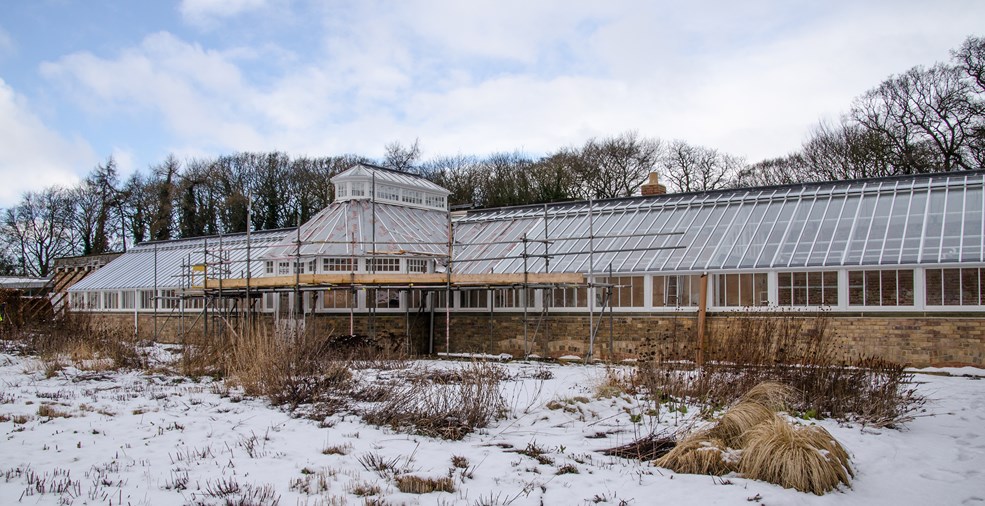 Conservatory in the snow